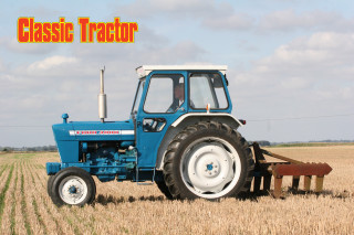Classic tractor field plow blue - classic free wallpaper