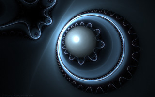 Circular object light center middle - a computer free wallpaper