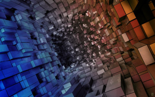 Colorful abstract background squares center 4 - square free wallpaper