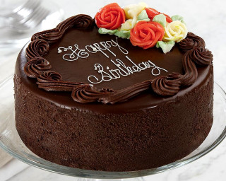 Chocolate cake flowers plate knife - anne rigney free wallpaper