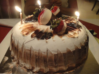 Cake candles table food napkin - pastel free wallpaper