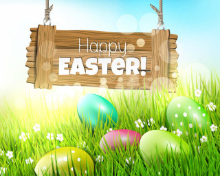 Wooden sign happy easter eggs - david ramsay hay free wallpaper