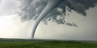 Tornado cloud grassy field horse - a horse free wallpaper