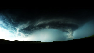 Thunderstorm cloud horse hill grass - a large cloud free wallpaper