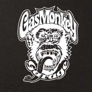 Black shirt white logo gas - a monkey with free wallpaper
