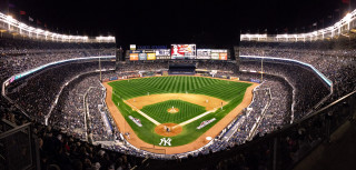 Baseball stadium night crowd people - a crowd of people watching free wallpaper