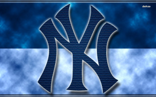 Yankees logo blue white clouds - background free wallpaper