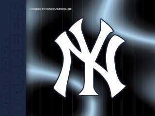 Yankees logo blue background stripe - digital free wallpaper for desktop