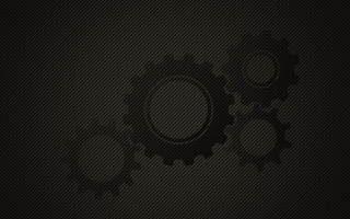 Two gears black background shadow - the middle of the image free wallpaper