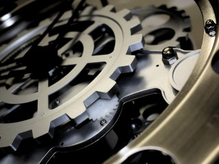 Clock gears dial kinetic biomechanical - the face free wallpaper