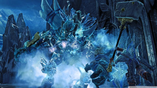 Giant blue monster sword game - smaller free wallpaper