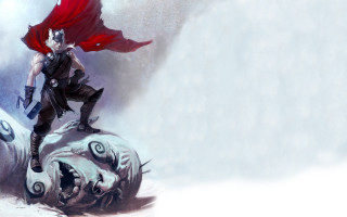 Man red cape demon head - a red cape free wallpaper