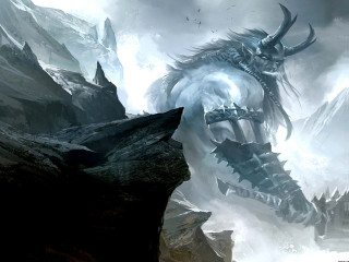 Giant monster horns huge body 2 - chris rahn free wallpaper