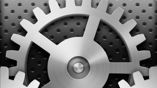 Metal gear wheel rivets microdetails - metallic free wallpaper