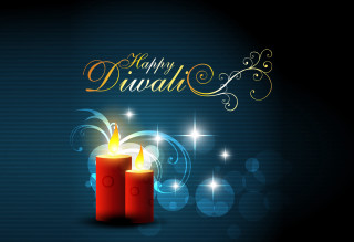 Candles happy diwali message table - digital free wallpaper for desktop