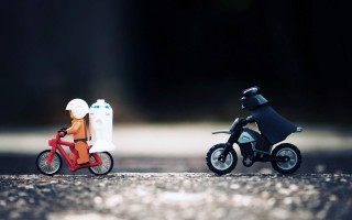 Toy motorcycle road person bike - war free wallpaper