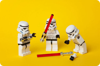 Lego star wars stormtroopers darth - scene free wallpaper