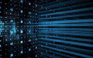 Dark blue background squares lines - square free wallpaper