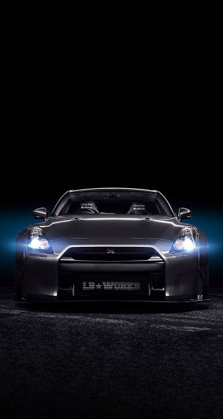 Black sports car night starry - lowbrow free wallpaper