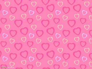 Pink background hearts pattern image - a detailed drawing free wallpaper