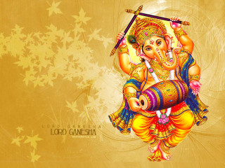 Ganeshi sword star gold leaf - hd wallpaper free wallpaper