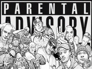 Black white poster people parental - a bunch of people free wallpaper