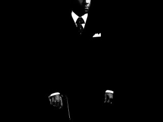 Man suit tie gun dark - his hand in free wallpaper