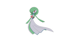 Cartoon character green white dress - scarf free wallpaper
