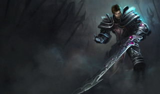 Man armor sword dark forest 2 - a man in armor holding free wallpaper