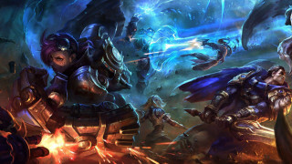 Armor sword demon group people - autodestructive art free wallpaper