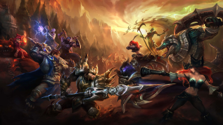 Sword armor game group mountain - a mountain side free wallpaper