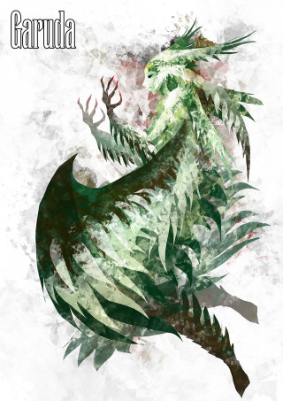 Green dragon black tail white - fantasy art free wallpaper