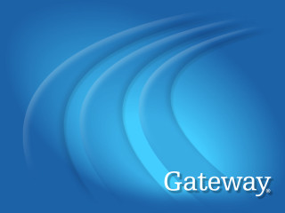 Blue background gateway white logo - a wireframe diagram free wallpaper