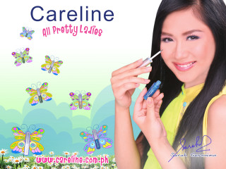 Woman holding pen butterfly wallpaper - airbrush free wallpaper