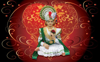 Woman green gold costume red - costume free wallpaper