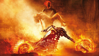 Woman motorcycle fire ground man - ground free wallpaper