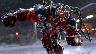 Robot red black suit helmet - helmet free wallpaper