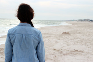 Woman beach ocean sand water - beach free wallpaper