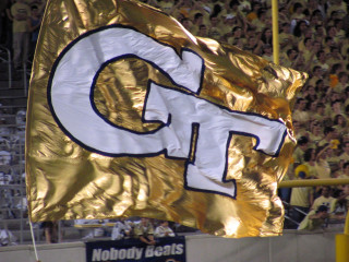 Giant flag stadium crowd people - full free wallpaper