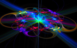 Colorful flower computer generated image 2 - image of a flower free wallpaper