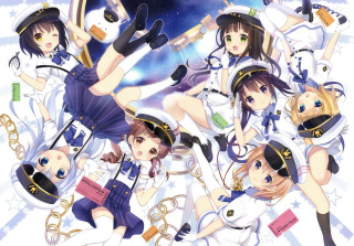 Anime girls hats dresses group 3 - hat free wallpaper