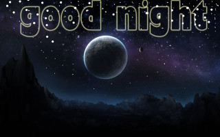 Space good night planet background - good free wallpaper