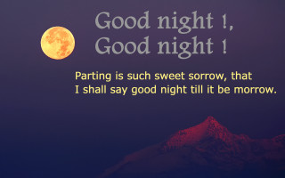 Full moon night quote romantic - the bottom right corner free wallpaper