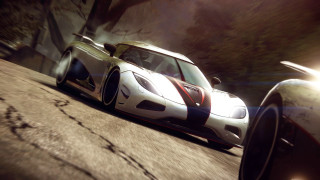 White black car driving street - car free wallpaper