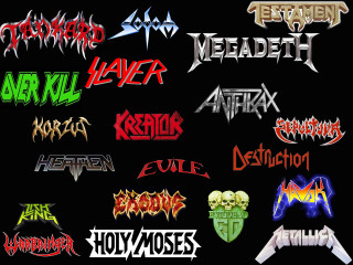 Logos black background multiple designs - metal free wallpaper