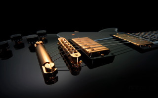 Guitar closeup microphone picker neck - a close up of a guitar free wallpaper