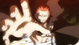 Man red hair knife pointing - his right hand free wallpaper