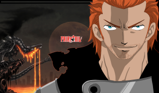 Man red hair blue eyes - his hand and a demon free wallpaper