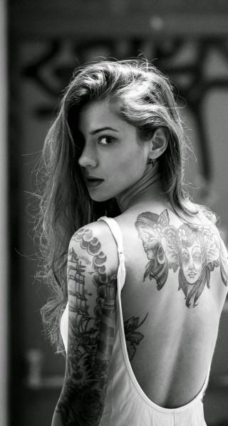 Woman back tattoo arm shoulder - aramenta dianthe vail free wallpaper