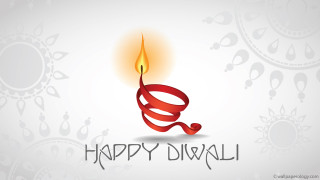 Red candle flame happy diwali - happy free wallpaper